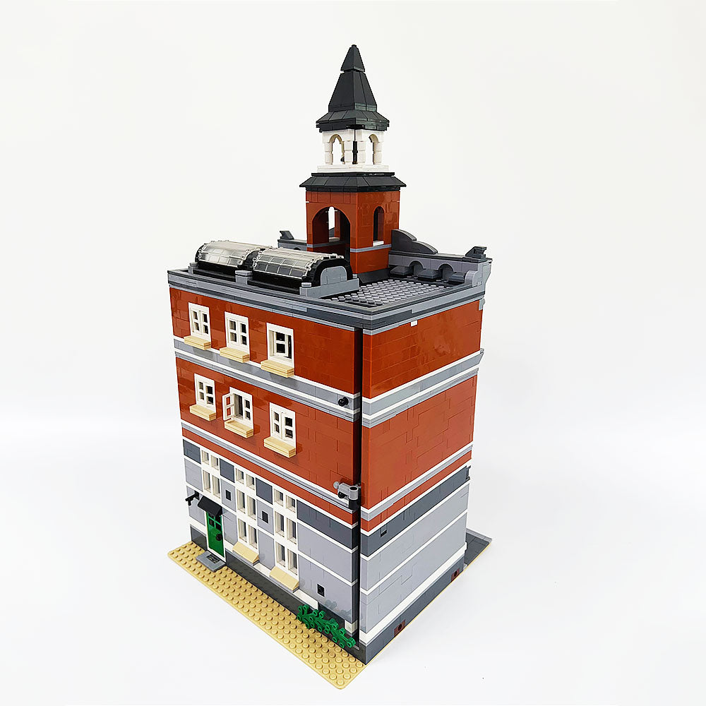 City Street View Town Hall 2766Pcs Building Blocks Bricks With Minifigures