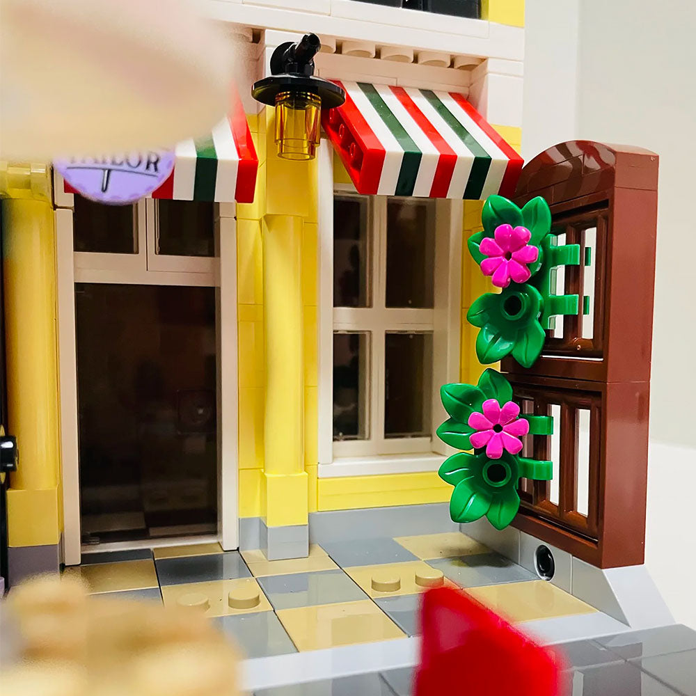 City Street View Jazz Club Pizzeria 2988Pcs Building Blocks Bricks With Minifigures