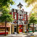 City Street View Fire Brigade 2231Pcs Building Blocks Bricks With Figures