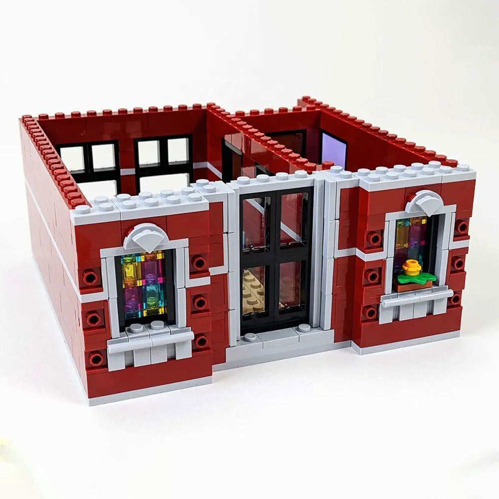 City Street View Jazz Club Pizzeria 2988Pcs Building Blocks Bricks With Minifigures