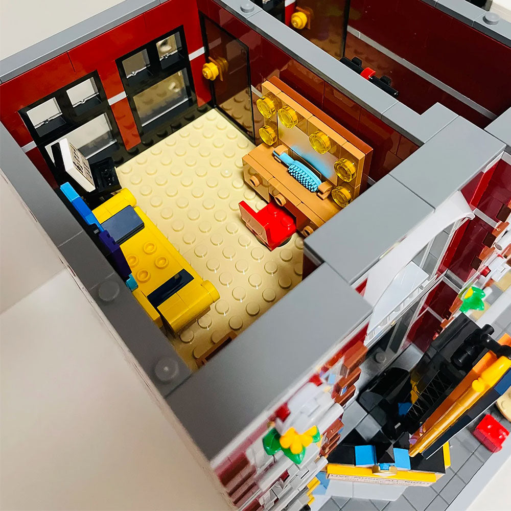 City Street View Jazz Club Pizzeria 2988Pcs Building Blocks Bricks With Minifigures