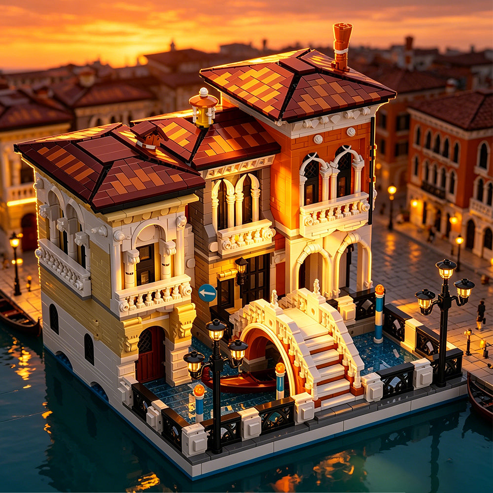 2926PCS Little Venice Building Blocks Bricks Toys Street View 57025